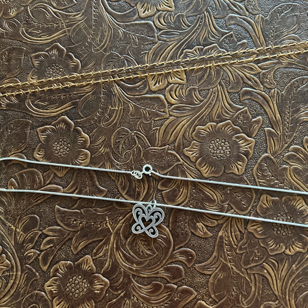 James Avery Silver Necklace with butterfly Pendant